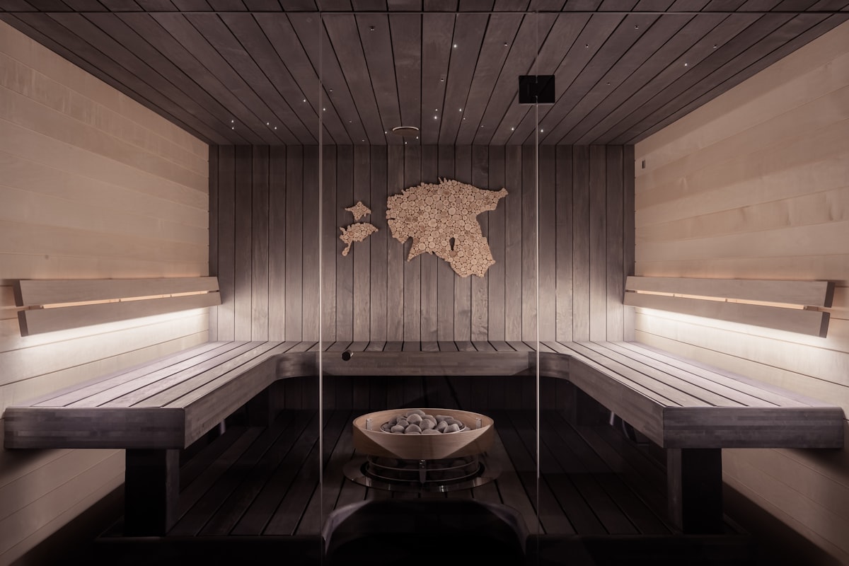 A Finnish-style sauna — the cohort the major data come from